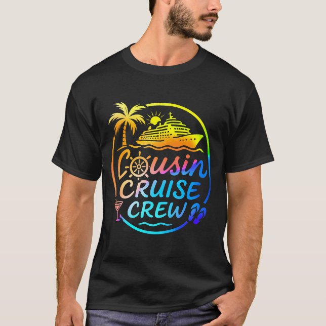Camiseta Cousin Cruise Crew Trocal Summer Vacation Matching (Frente)