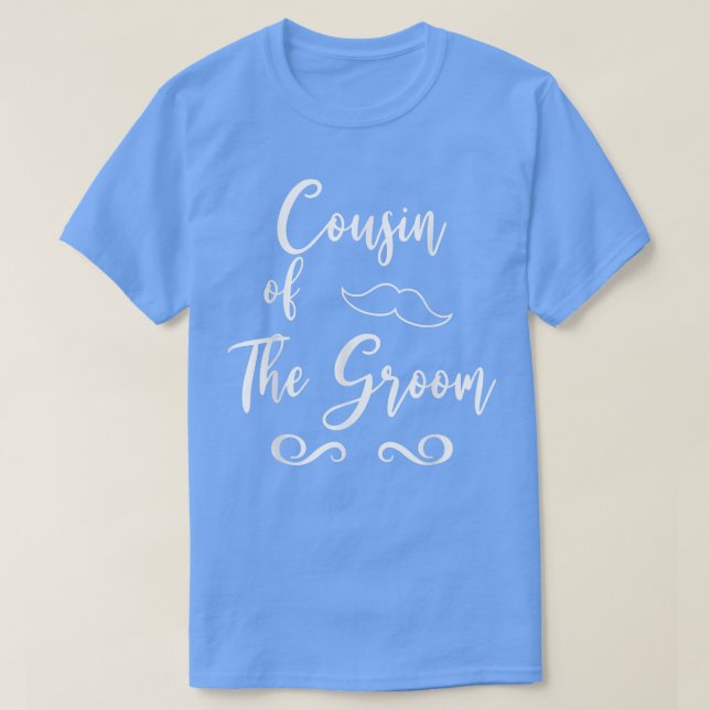 Camiseta Cousin of Groom & Bride Wedding Matching  (Frente do Design)