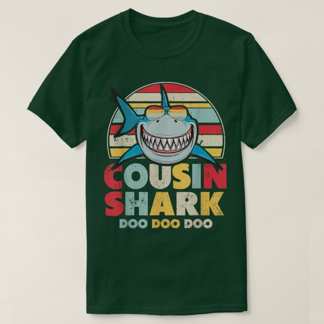 Camiseta Cousin Shark , Gift For Cousin  (Frente do Design)
