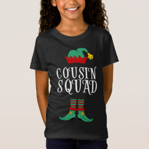 Camiseta Cousin Squad Engraçado Família Elf Reunindo Natal