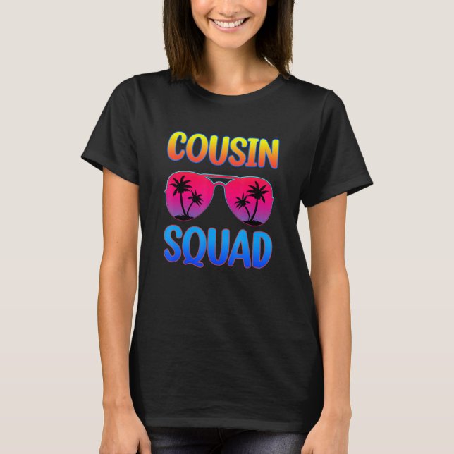 Camiseta Cousin Squad Glasses Cousin Crew Family Matching G (Frente)