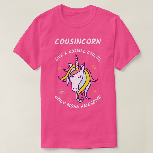 Camiseta Cousincorn III Incrível Cousin Unicorn (Frente do Design)