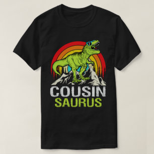 Camiseta Cousinsaurus Dinossaur T Rex Cousin Saurus Matando
