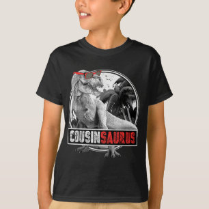 Camiseta Cousinsaurus para Meninos T-Rex Cousin Dinossaur