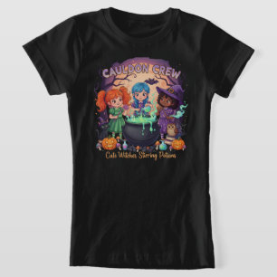 Camiseta Couve-De-Cauldron Feiticeiras Que Atiram Poções Cr