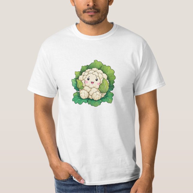 Camiseta Couve-flor Kawaii (Frente)