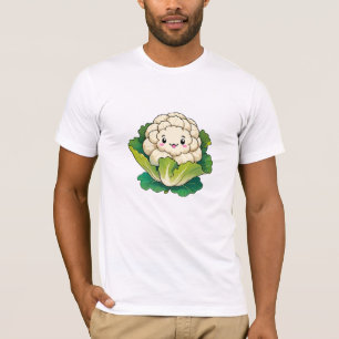 Camiseta Couve-flor Kawaii
