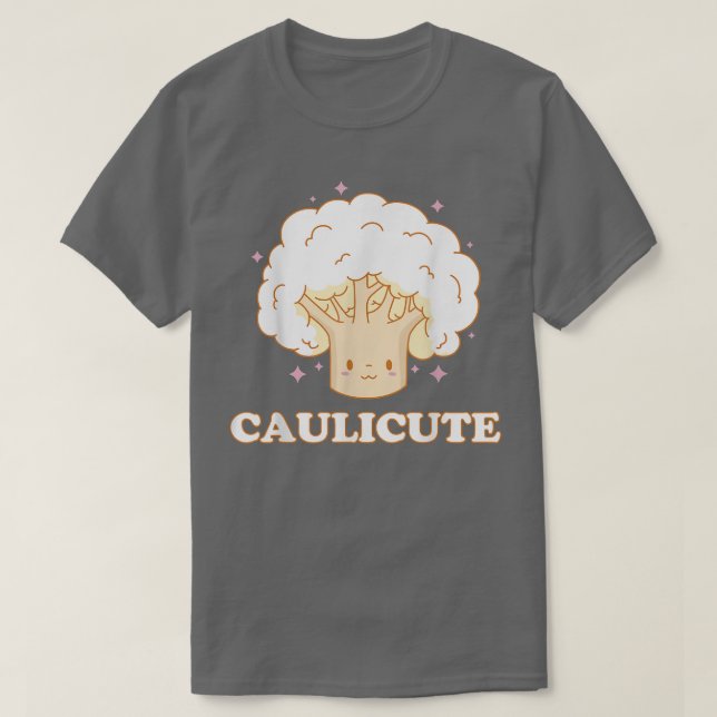 Camiseta Couve-flor Vegetal Sobrecarga Comida sã (Frente do Design)