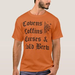 Camiseta Covens Coffins Maldições e Gótico de Breu Frio