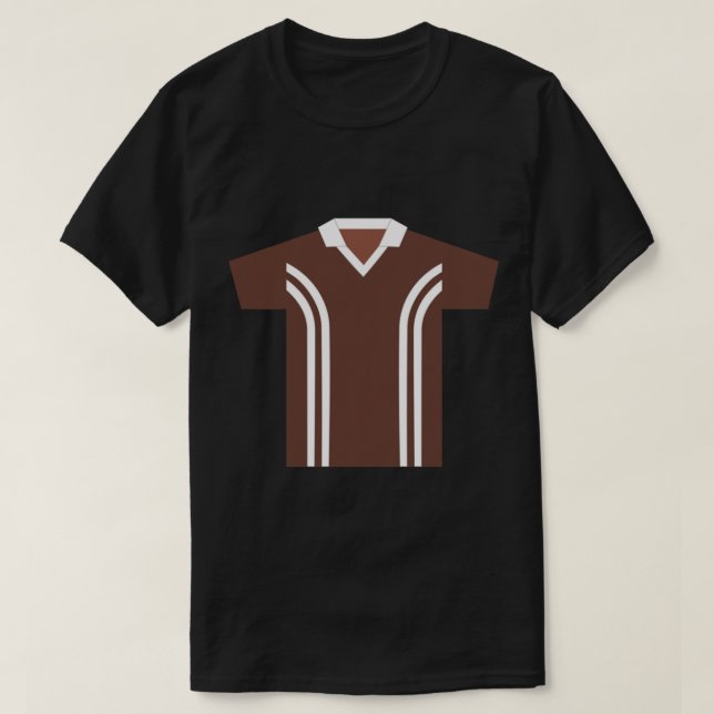 Camiseta Coventry City Chocolate Brown Away Kit 1978 - 1977 (Frente do Design)