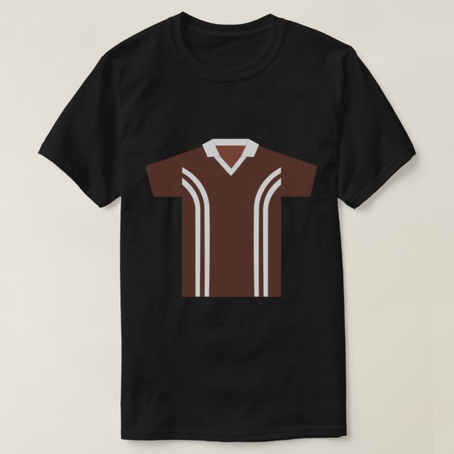 Camiseta Coventry City Chocolate Brown Away Kit 1978 - 1977 (Frente do Design)