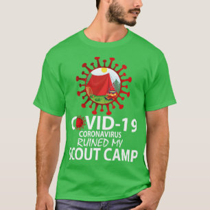Camiseta Covid19 Corona arruinou meu campo de escoteiro Fel