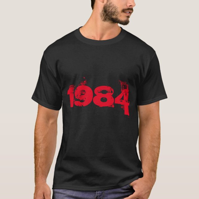 Camiseta Covid 1984 de uso masculino (Frente)