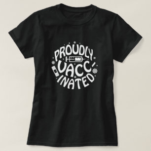 Camiseta Covid- 19 Coronavírus Branco Profundamente Vacina