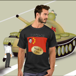 Camiseta covid-19 made in china t-shirt