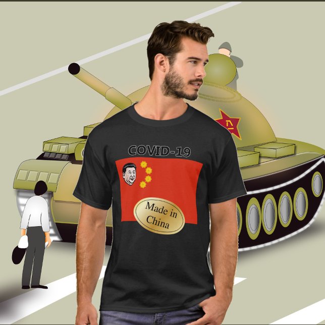 Camiseta covid-19 made in china t-shirt (Criador carregado)