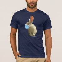 Camiseta CovID Mask Bunny (Escuro)