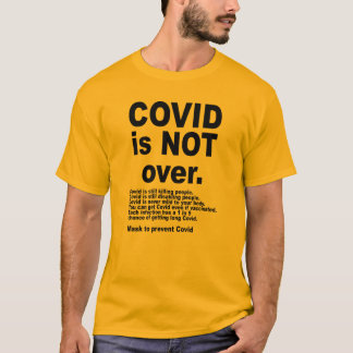 Camiseta Covid não está sobre t-shirt