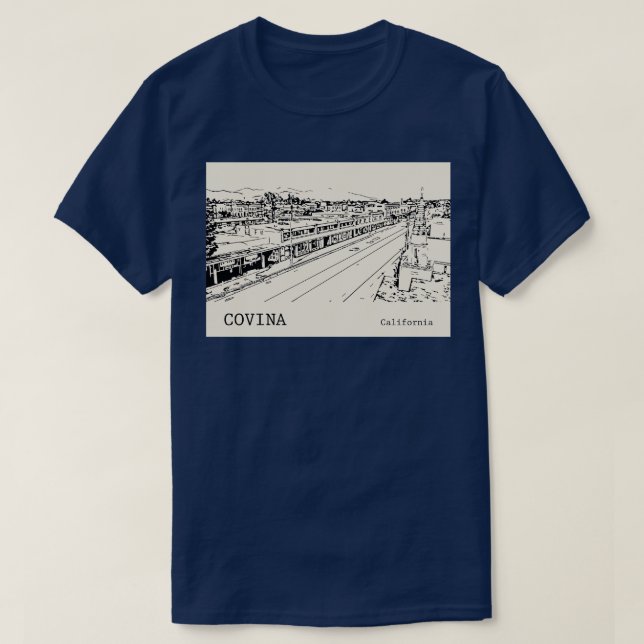 Camiseta Covina California TShirt 1 (Frente do Design)