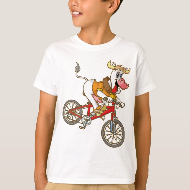 Camiseta Cow biking (Frente)