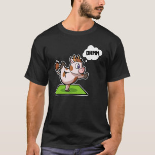 Camiseta Cow Calf Yoga Possui Ginástica Esportiva Ohm Pulso
