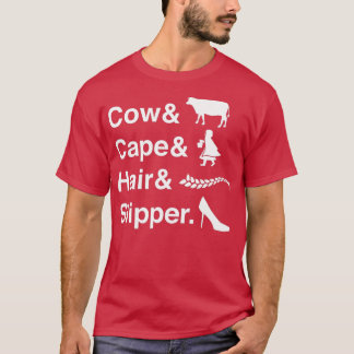 Camiseta Cow Cape Hair & Slipper High School Theatre  Music