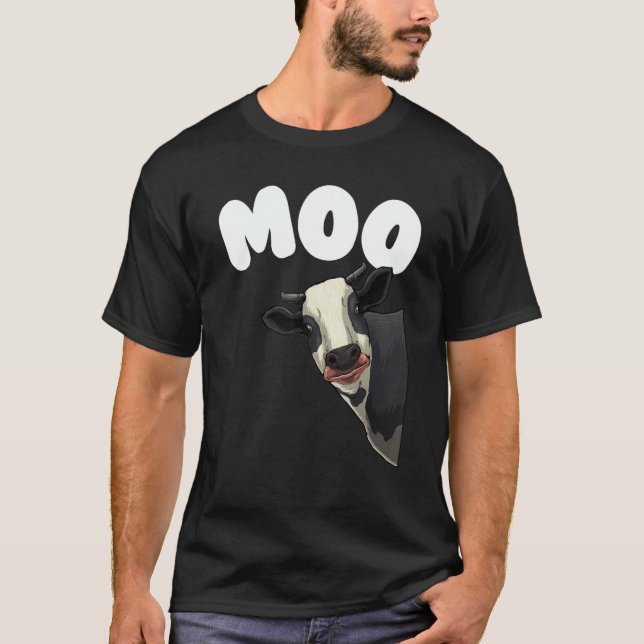 Camiseta Cow For Men Women Cow Farmer Dairy Farm Animal (Frente)