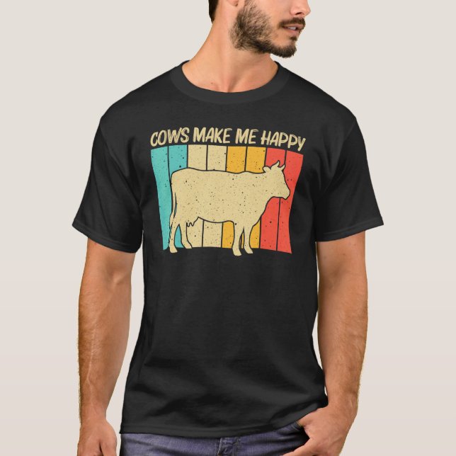 Camiseta Cow For Men Women Cow Farmer Dairy Farming (Frente)