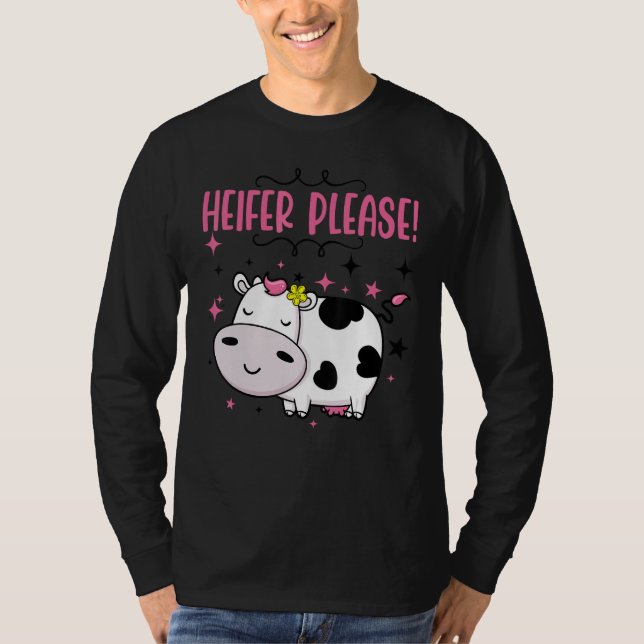 Camiseta Cow  Heifer Please Baby Little Girl Outfit Kids To (Frente)