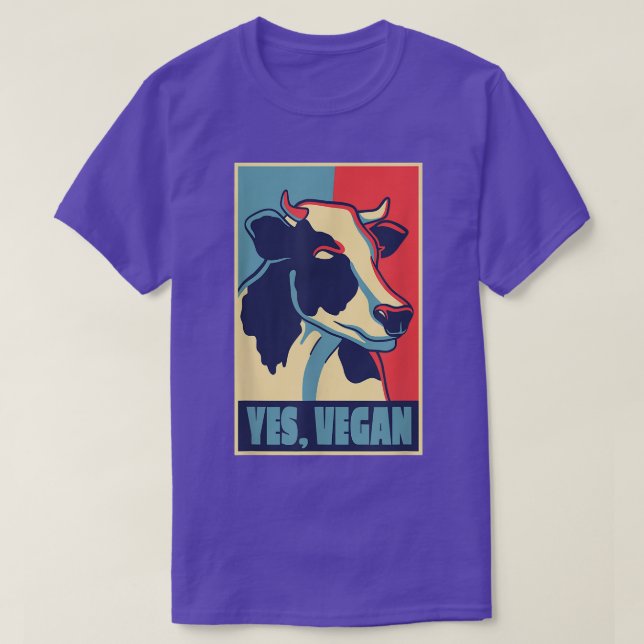 Camiseta Cow poster vegan (Frente do Design)