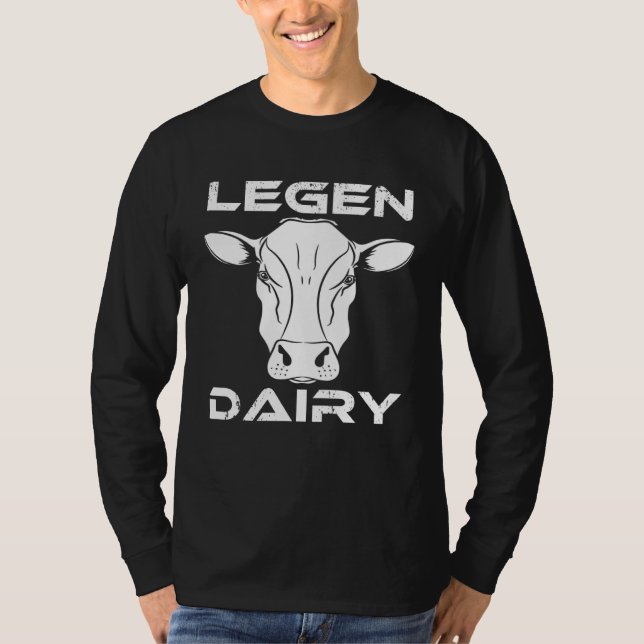 Camiseta Cow  Pun Legen Dairy Farm Animal (Frente)