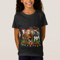 Cow Reindeer Hata Papai noel Natal Luz Engraçada V