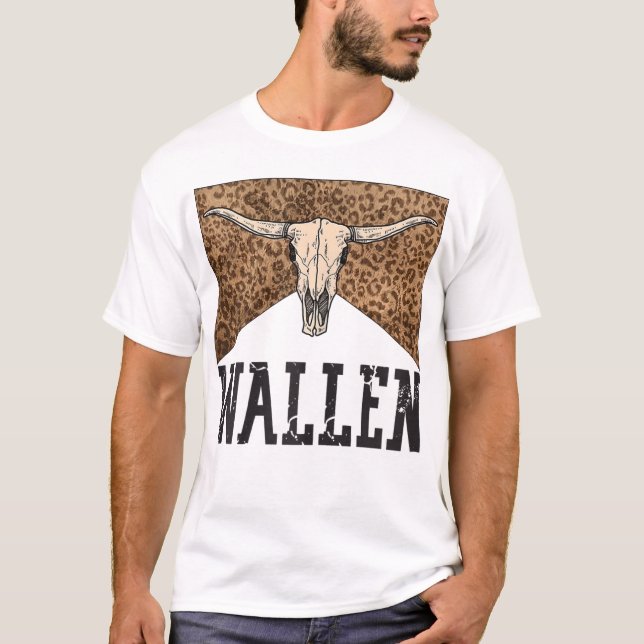 Camiseta Cow Skull Wallen West (Frente)