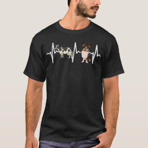 Camiseta Cow Spotan Cardigan Welsh Corgi Heartbeat Dog Lov