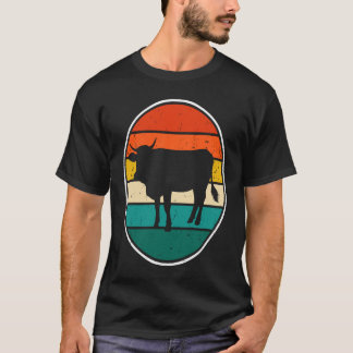 Camiseta Cow Sunset Vintage