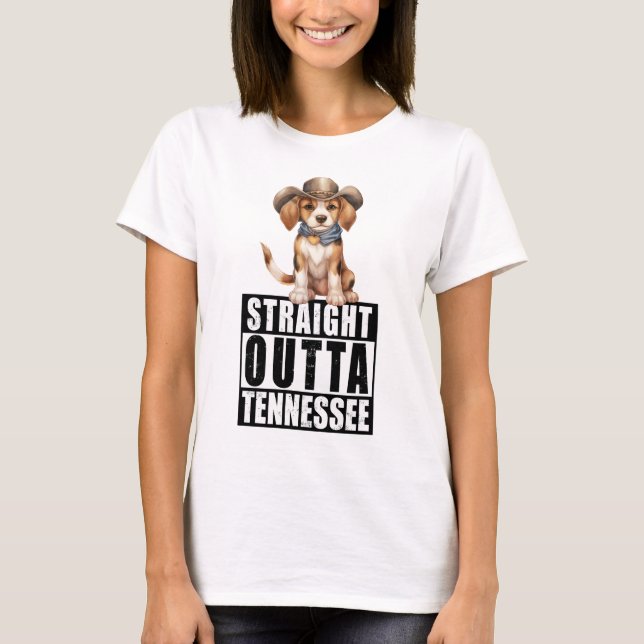 Camiseta Cowboy Beagle Hetero Fora Do Tennessee (Frente)