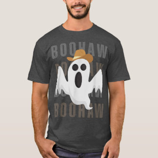 Camiseta Cowboy Cowgirl BooHaw Retrô Ocidental Fantasma eng