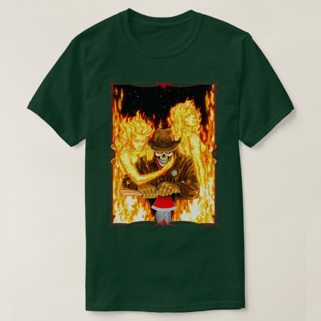 Camiseta Cowboy do Inferno com Ax Classic TSirt (Frente do Design)