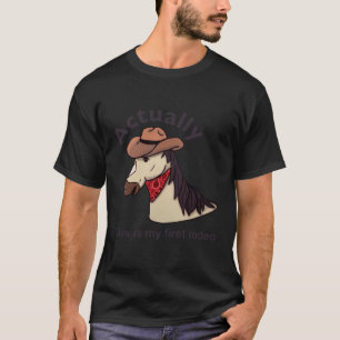 Camiseta Cowboy Engraçado Este É O Meu Primeiro Rodeio Ocid