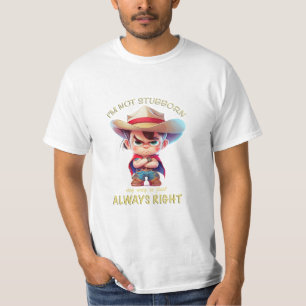 Camiseta Cowboy, eu não sou teimoso, meu jeito é sempre cor