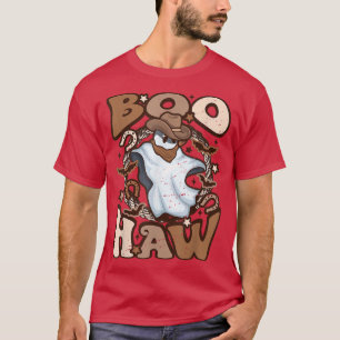 Camiseta Cowboy Ghost Boo Haw Retro Halloween Weste