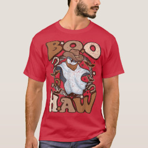 Camiseta Cowboy Ghost Boo Haw Retro Western Halloween Cowbo