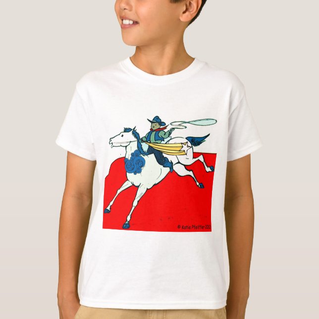 Camiseta Cowboy Kid por Katie Pfeiffer (Frente)