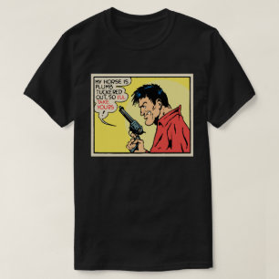 Camiseta Cowboy Legal da Era de Ouro • Arte Pop Outlaw West