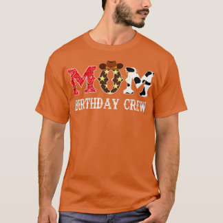 Camiseta Cowboy Mãe Tripulação de Aniversário do Rodeio Oci