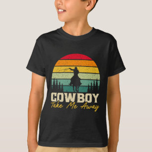 Camiseta Cowboy Me Leva Para Fora Do Rodeo Ocidental Horsec