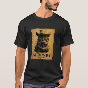 Camiseta Cowboy Mocho Gato Engraçado, Arma Sarcástica, Coro