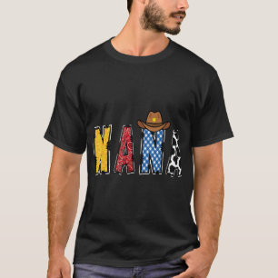 Camiseta Cowboy Nana Western Rodeo Parte Aniversário de cri