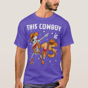 Camiseta Cowboy Ocidental Dabbing Skeleton 15 b, 15 anos