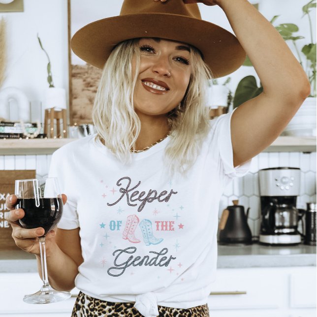 Camiseta Cowboy Ocidental Guardião da Revolução de Gênero (Western Gender Reveal)